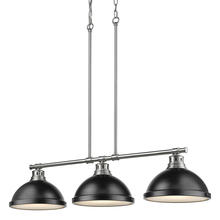  3602-3LP PW-BLK - 3 Light Linear Pendant